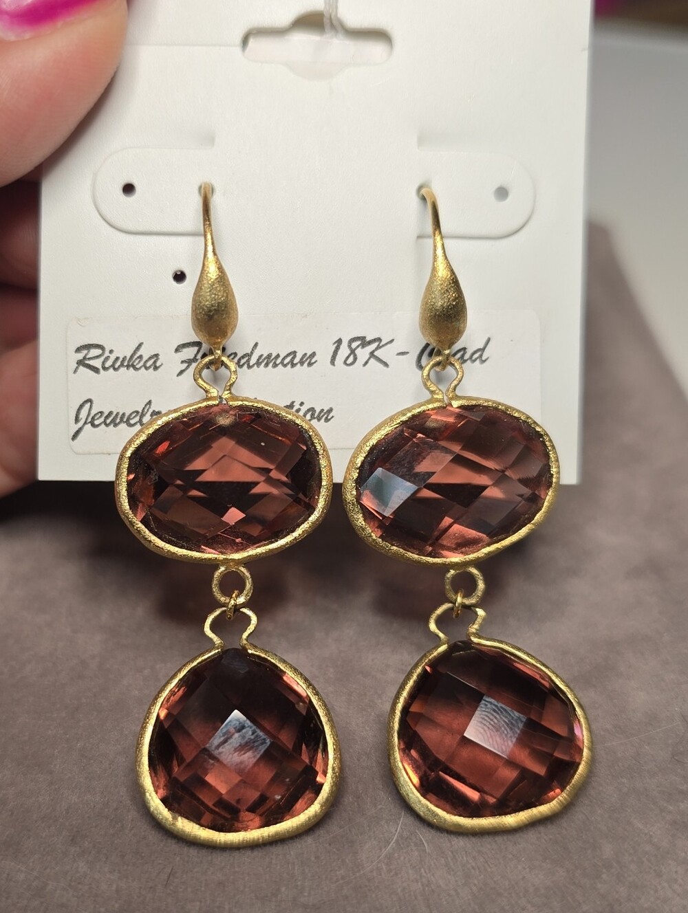 HTF NWT Rivka Friedman Drop Eaerings